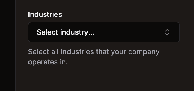 Filter companies and jobs by industry.